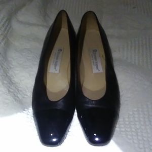 Etienne Aigner Leather & Patent  Pumps